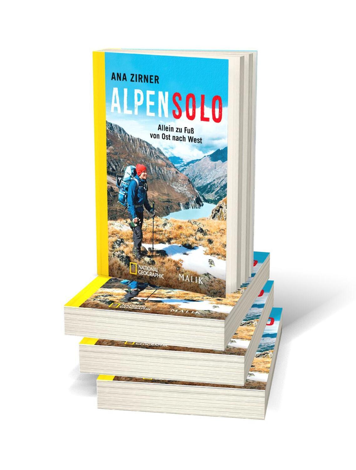 Bild: 9783492406437 | Alpensolo | Allein zu Fuß von Ost nach West | Ana Zirner | Taschenbuch