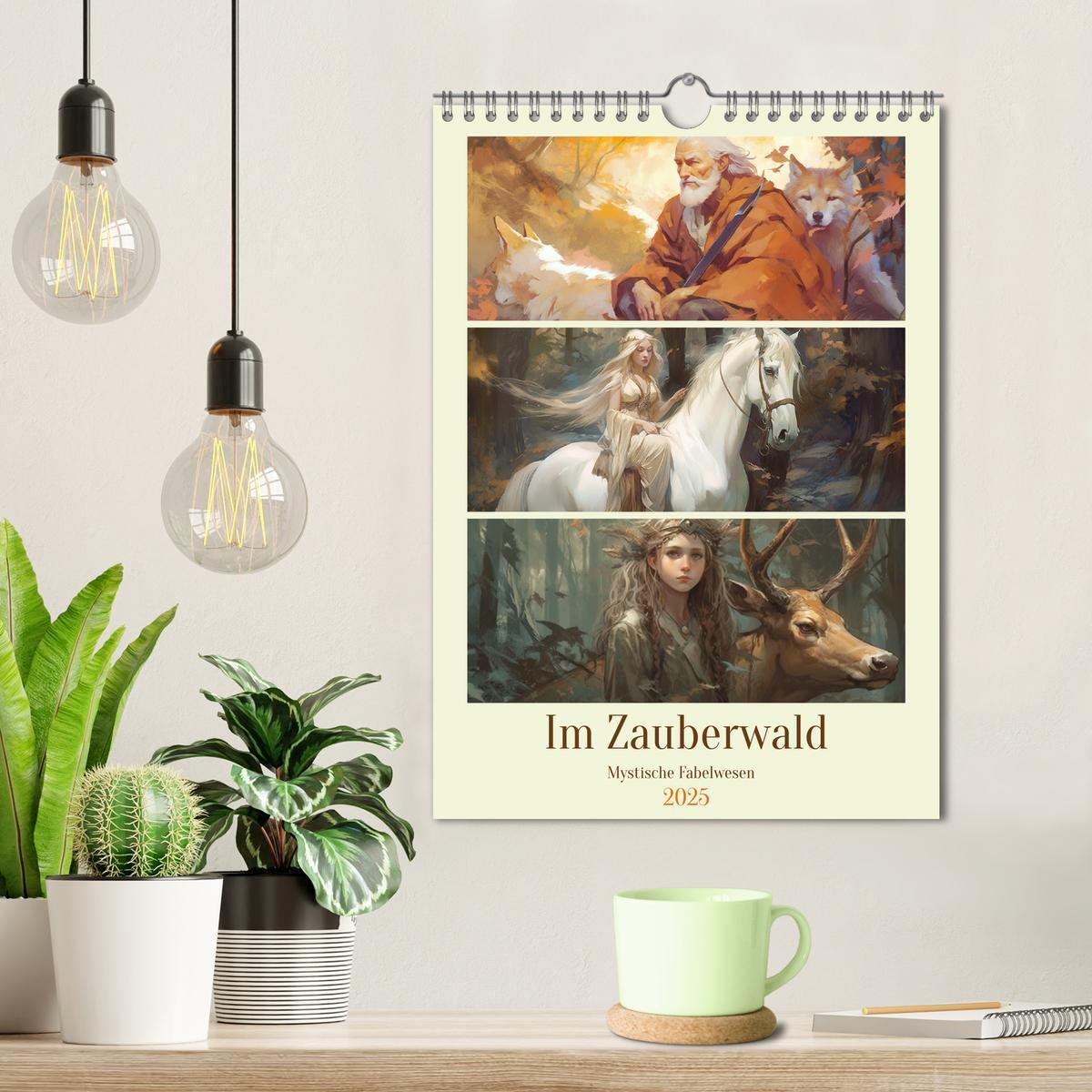 Bild: 9783435870646 | Im Zauberwald. Mystische Fabelwesen (Wandkalender 2025 DIN A4...