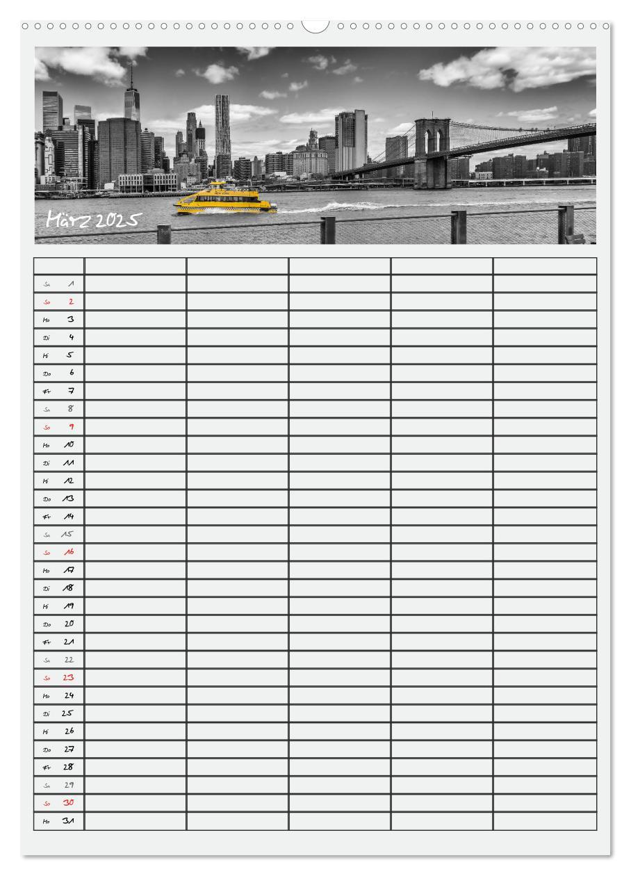 Bild: 9783457078457 | NEW YORK CITY Teamplaner (Wandkalender 2025 DIN A2 hoch), CALVENDO...