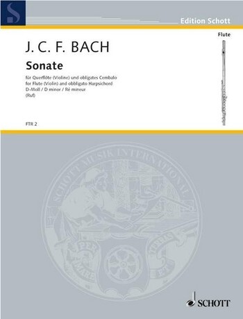 Cover: 9790001093200 | Sonata D minor | Johann Christoph Friedrich Bach | Buch | 1977