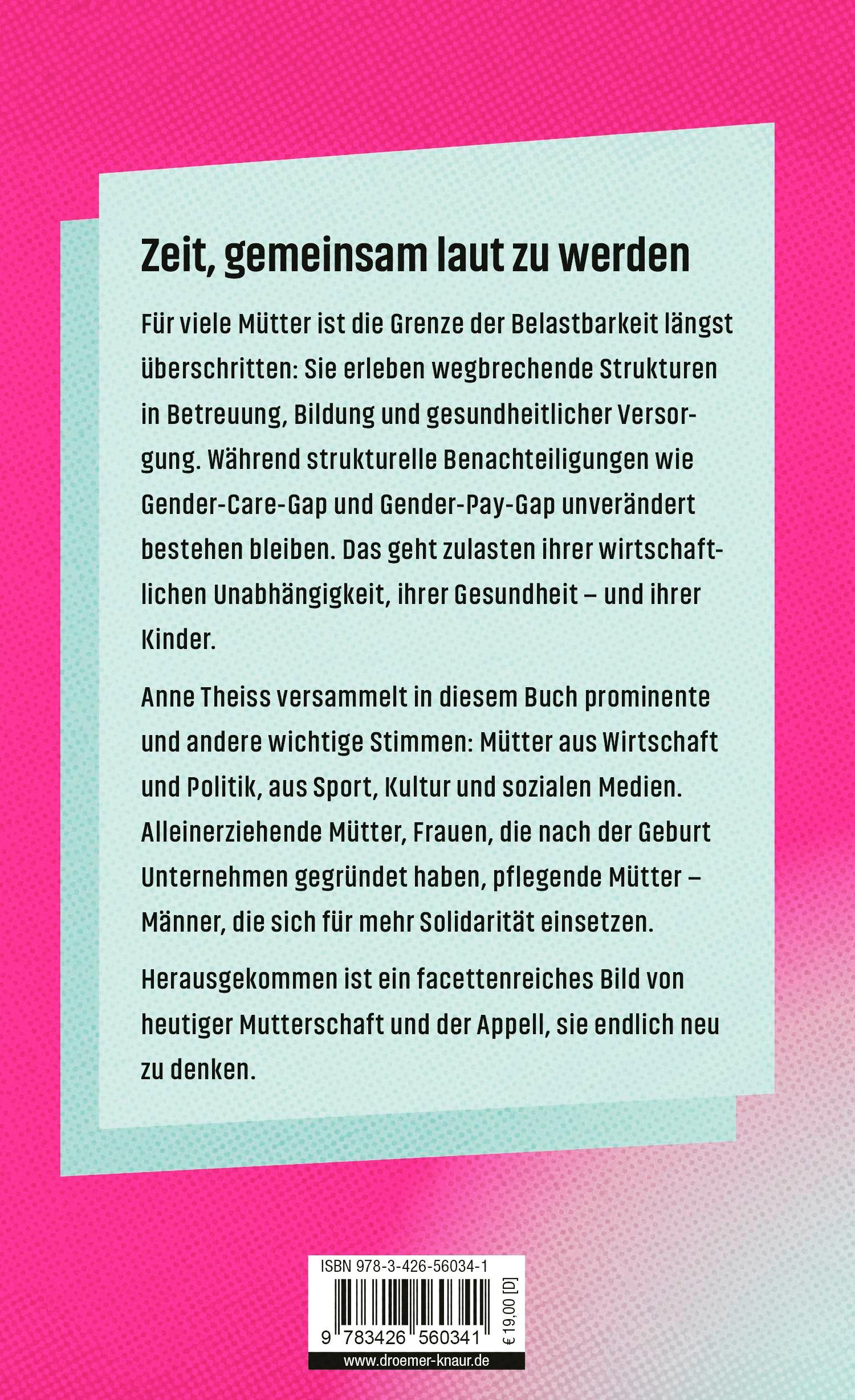 Rückseite: 9783426560341 | Rethinking Motherhood | Anne Theiss | Buch | 240 S. | Deutsch | 2025