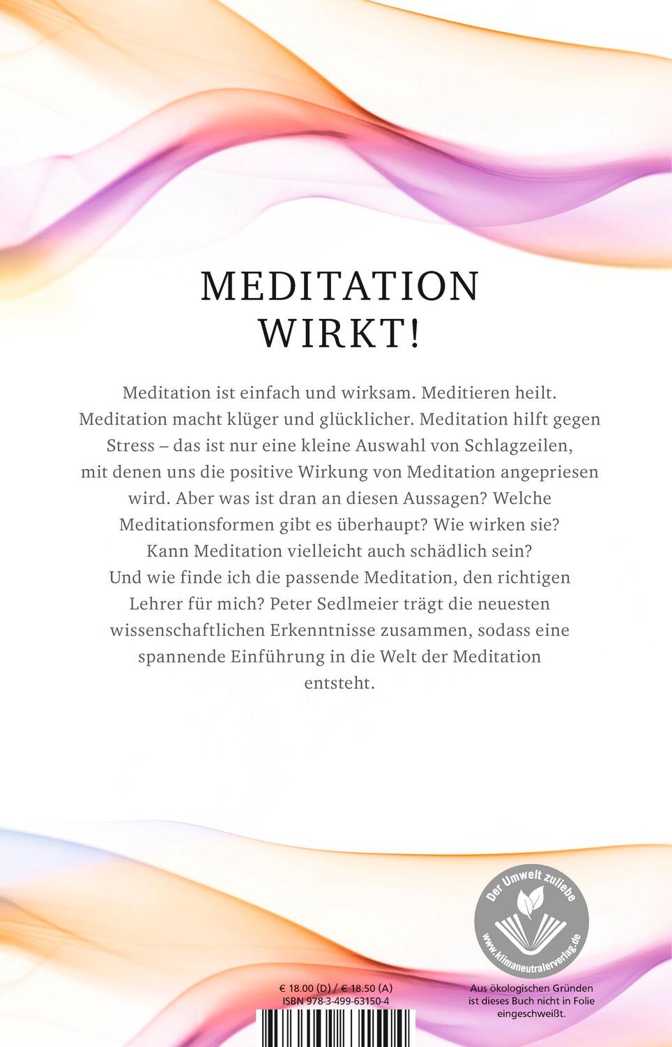 Rückseite: 9783499631504 | Die Kraft der Meditation | Was die Wissenschaft darüber weiß | Buch