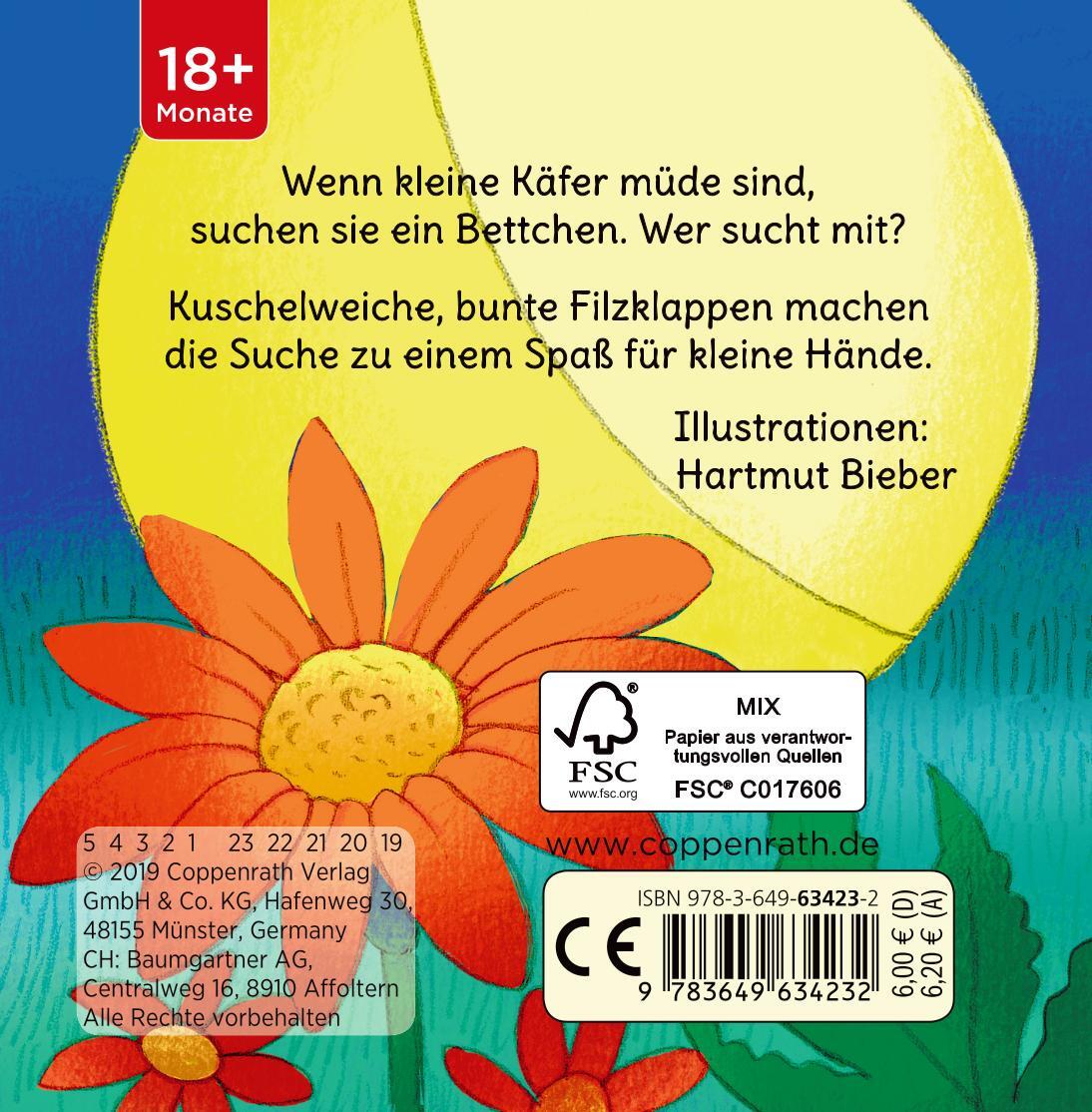 Rückseite: 9783649634232 | minifanten 16: Fühl doch mal, kleiner Käfer! | Hartmut Bieber | Buch