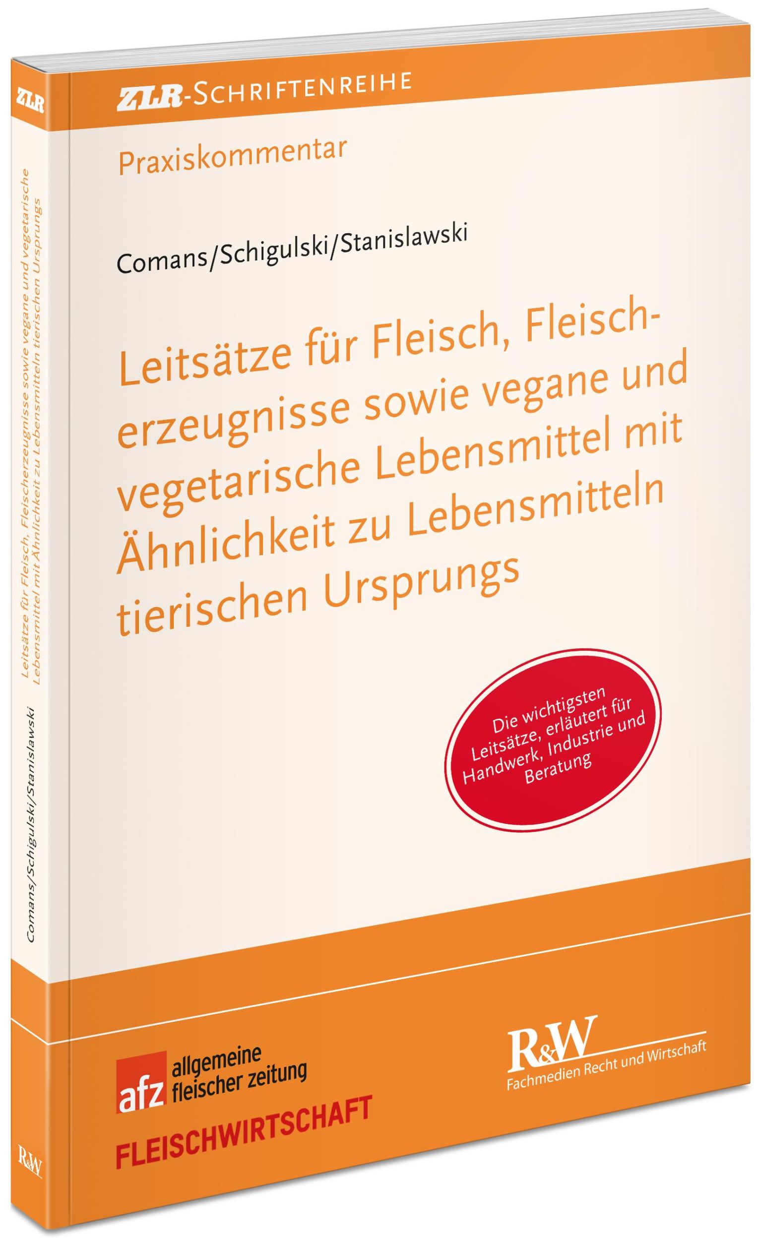 Cover: 9783800518494 | Leitsätze für Fleisch, Fleischerzeugnisse sowie vegane und...