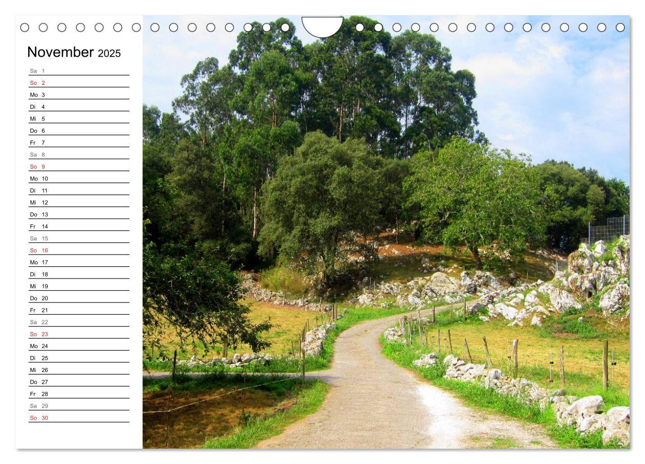 Bild: 9783435520961 | Camino del norte - Küstenweg (Wandkalender 2025 DIN A4 quer),...