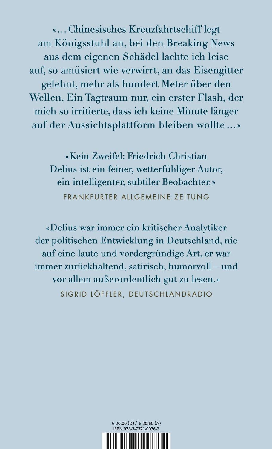 Rückseite: 9783737100762 | Wenn die Chinesen Rügen kaufen, dann denkt an mich | Delius | Buch