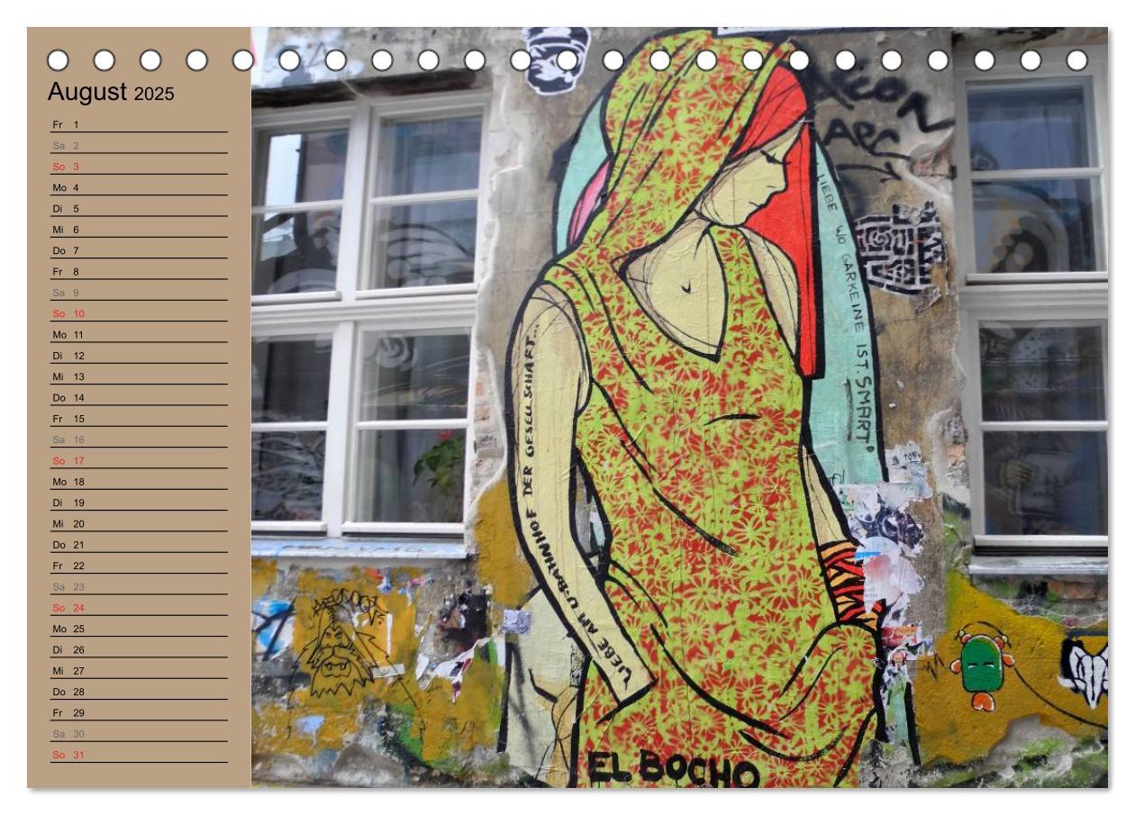 Bild: 9783435721252 | Street-Art Berlin (Tischkalender 2025 DIN A5 quer), CALVENDO...