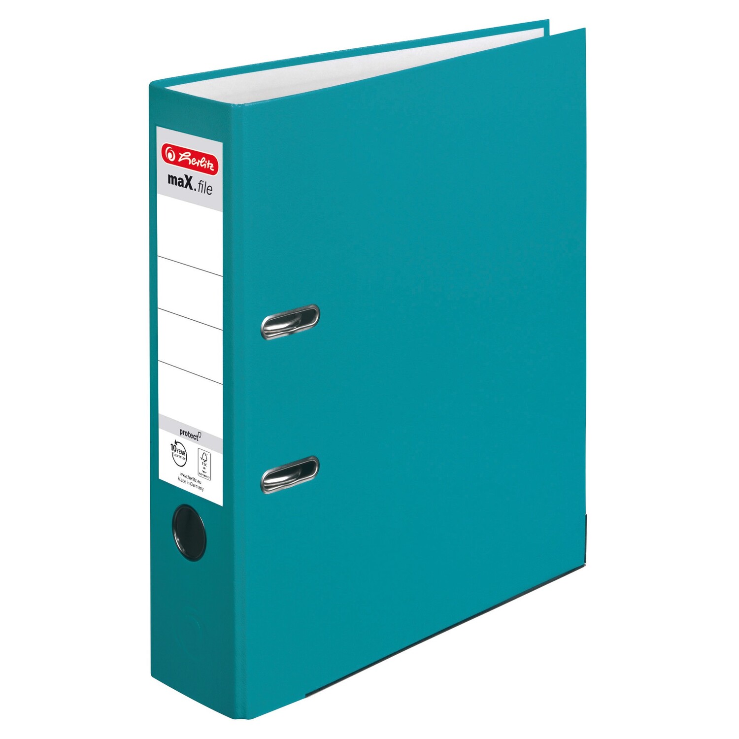 Cover: 4008110562599 | Herlitz Ordner maX.file protect A4 8cm caribbean turquoise | 50015931