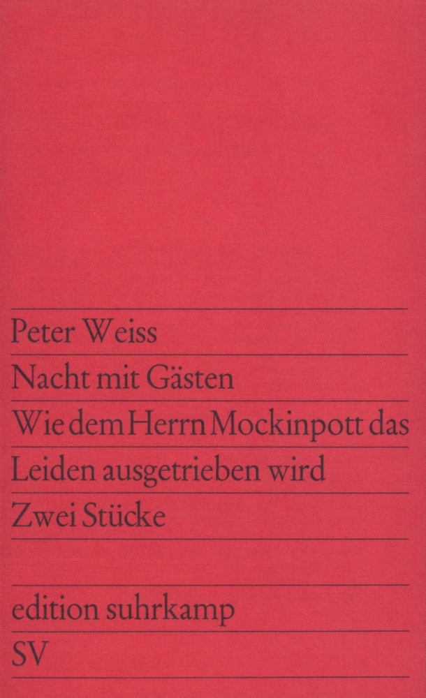 Cover: 9783518103456 | Nacht mit Gästen | Peter Weiss | Taschenbuch | 99 S. | Deutsch