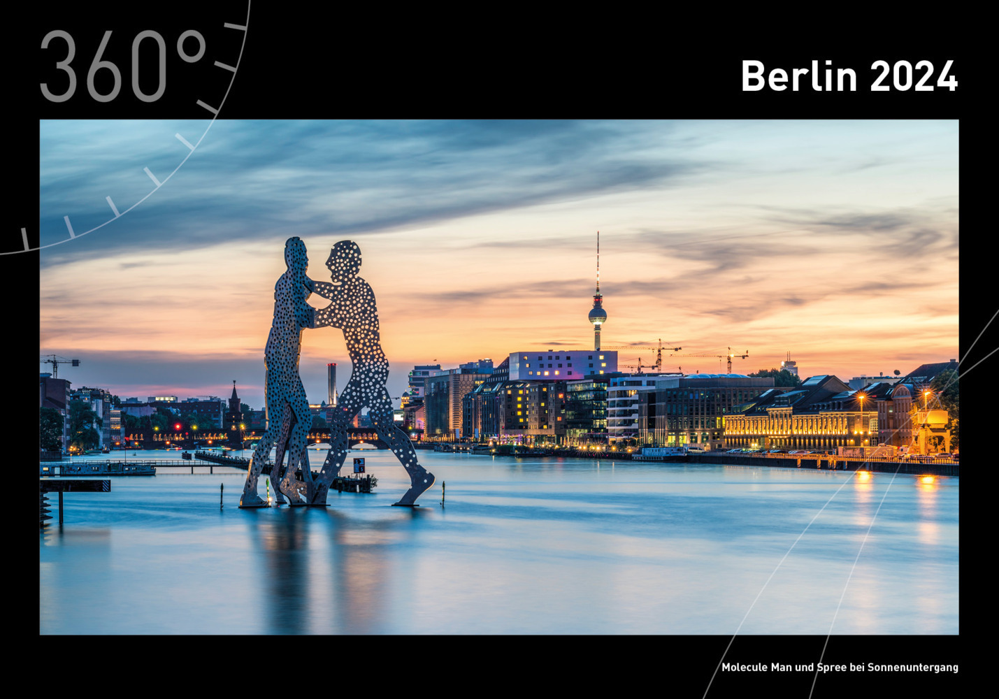 Cover: 9783968553375 | 360° Berlin Premiumkalender 2024 | Jan Becke | Kalender | Deutsch