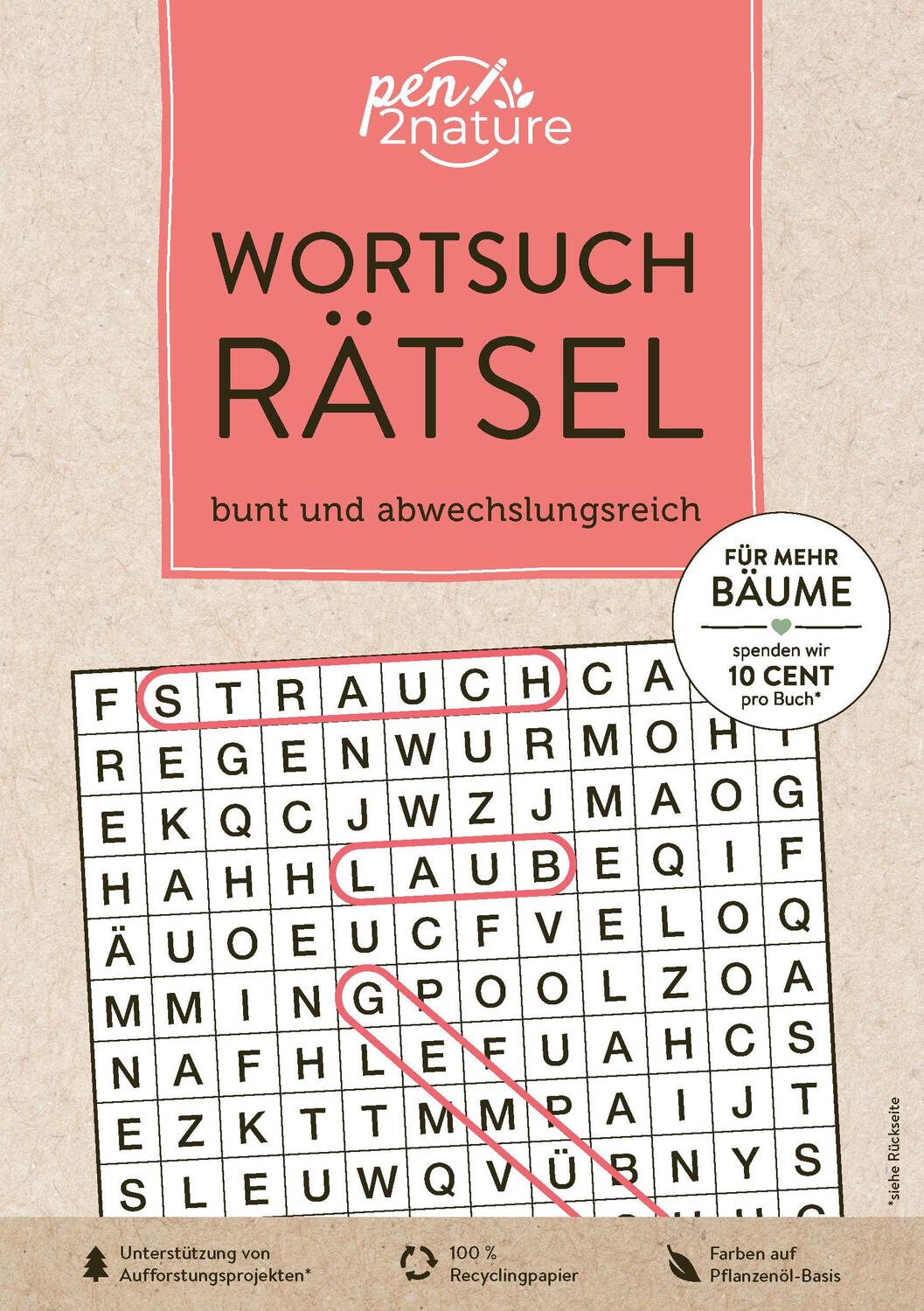 Cover: 9783987640230 | Wortsuchrätsel . bunt und abwechslungsreich | pen2nature | Taschenbuch