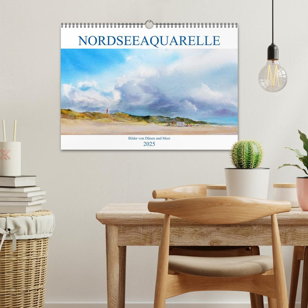 Bild: 9783435167159 | Nordseeaquarelle (Wandkalender 2025 DIN A3 quer), CALVENDO...