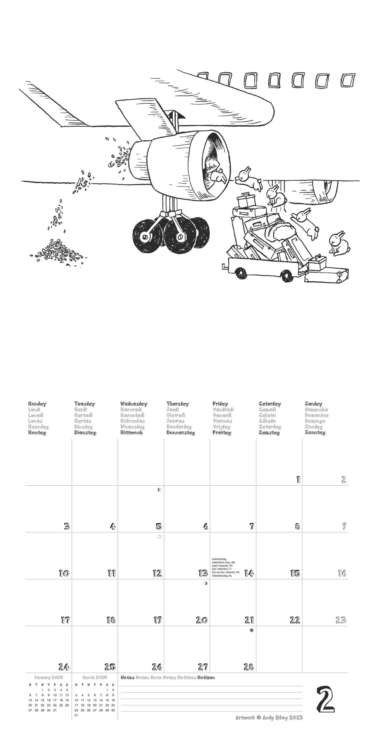 Bild: 4002725987938 | Bunny Suicides 2025 - Wand-Kalender - Broschüren-Kalender - 30x30 -...