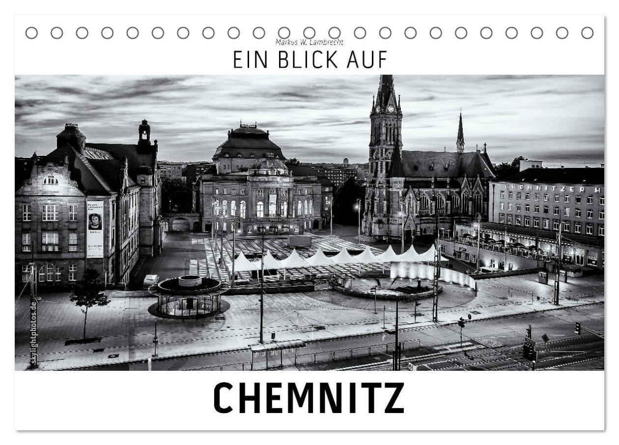 Cover: 9783435448104 | Ein Blick auf Chemnitz (Tischkalender 2025 DIN A5 quer), CALVENDO...