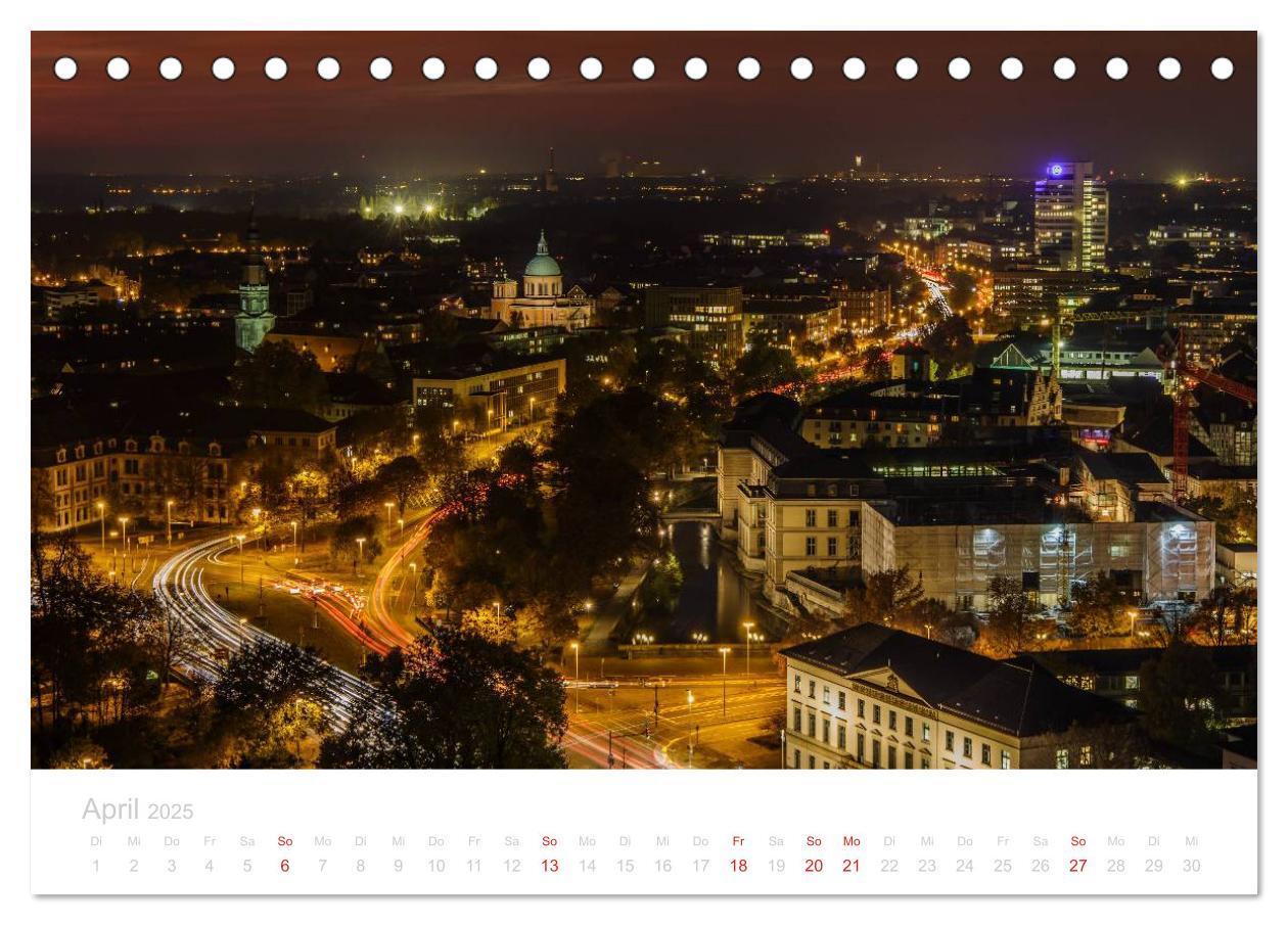 Bild: 9783435503261 | Hannover bei Nacht (Tischkalender 2025 DIN A5 quer), CALVENDO...