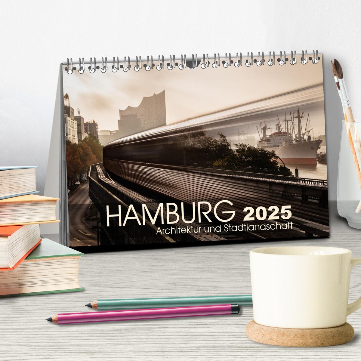 Bild: 9783435043750 | Hamburg Architektur und Stadtlandschaft (Tischkalender 2025 DIN A5...