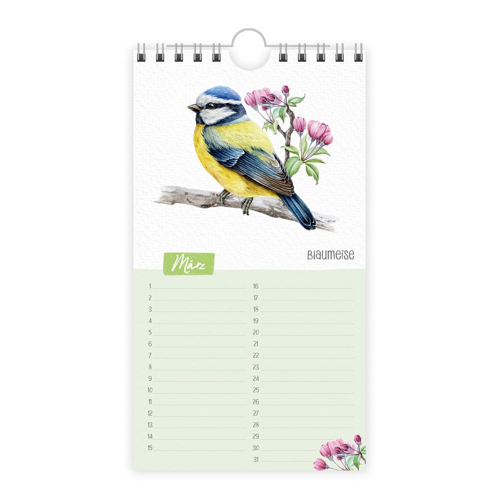 Bild: 9783988025005 | Trötsch Geburtstagskalender Unsere Vogelwelt | KG | Kalender | 24 S.