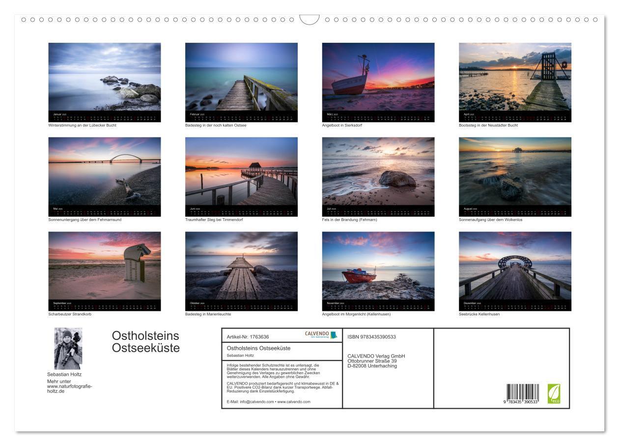 Bild: 9783435390533 | Ostholsteins Ostseeküste (Wandkalender 2025 DIN A2 quer), CALVENDO...