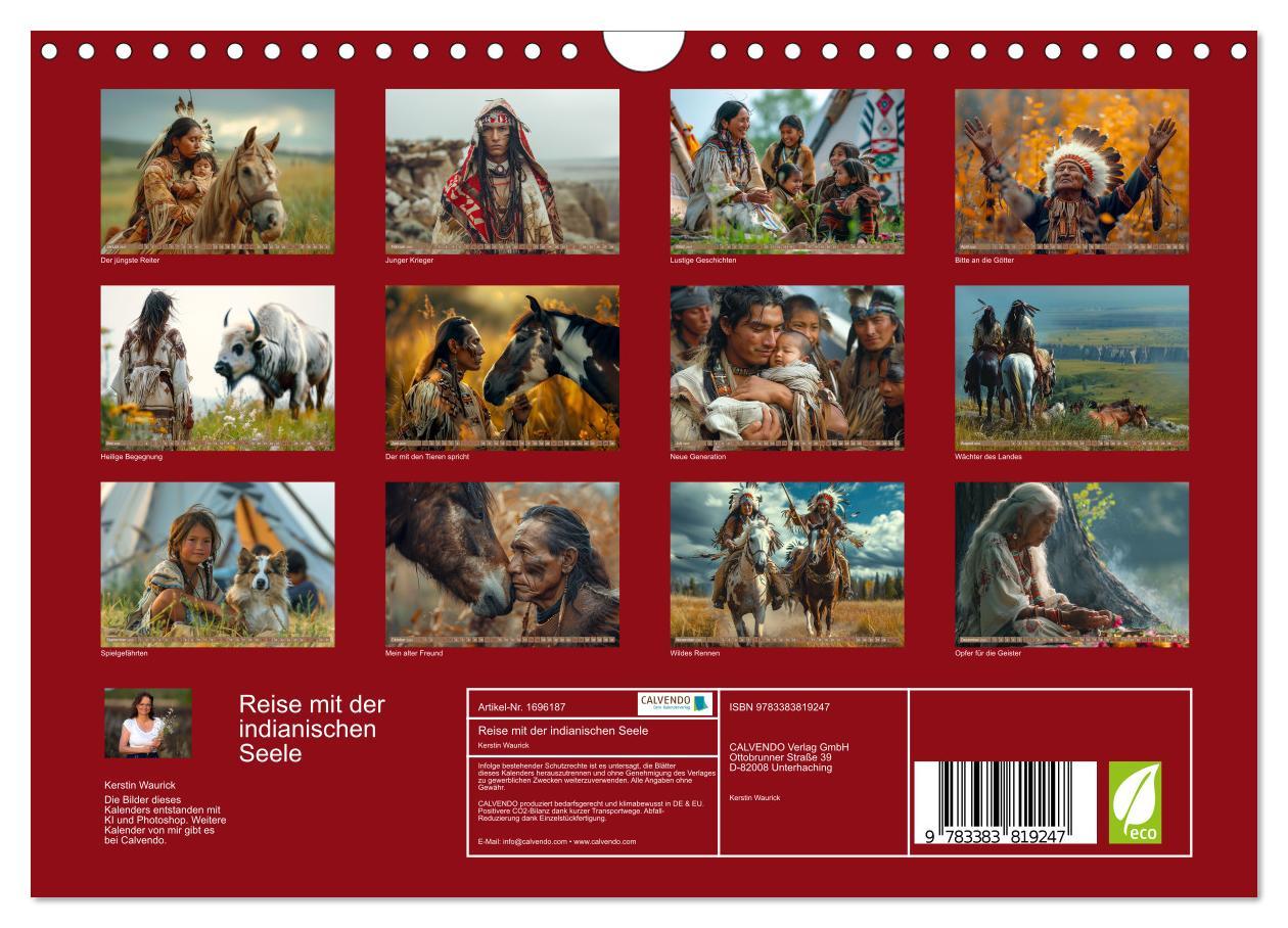 Bild: 9783383819247 | Reise mit der indianischen Seele (Wandkalender 2025 DIN A4 quer),...