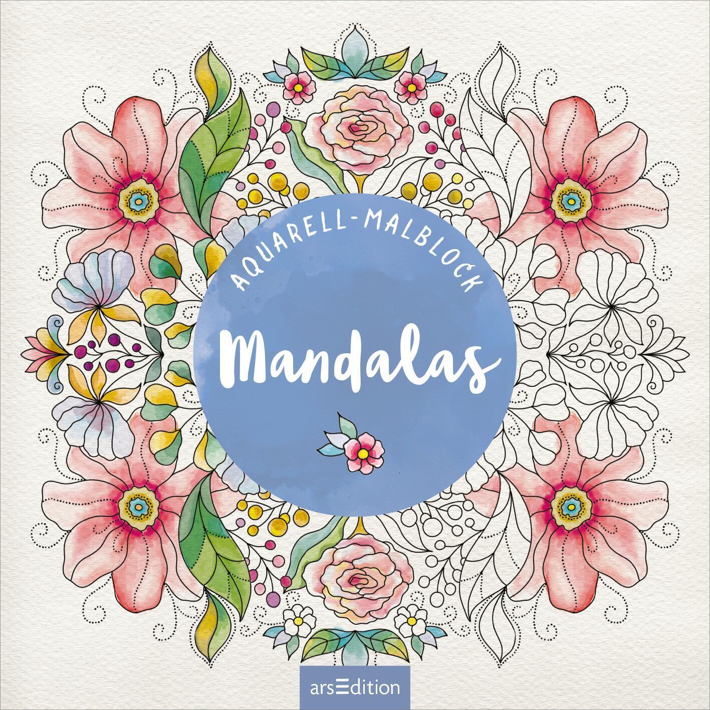 Bild: 4014489134824 | Aquarell-Malblock - Mandalas | Marielle Enders | Taschenbuch | 48 S.