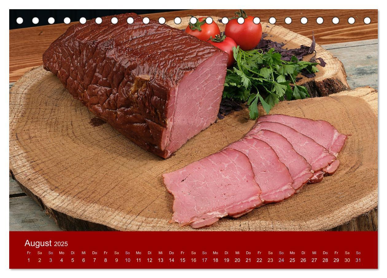 Bild: 9783457237007 | Schinken und Wurst (Tischkalender 2025 DIN A5 quer), CALVENDO...