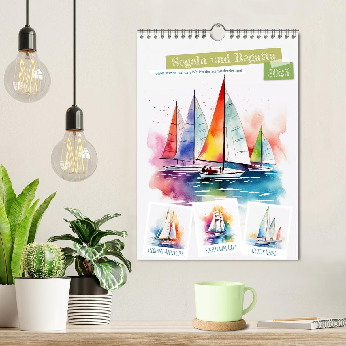 Bild: 9783435853335 | Segeln und Regatta (Wandkalender 2025 DIN A4 hoch), CALVENDO...