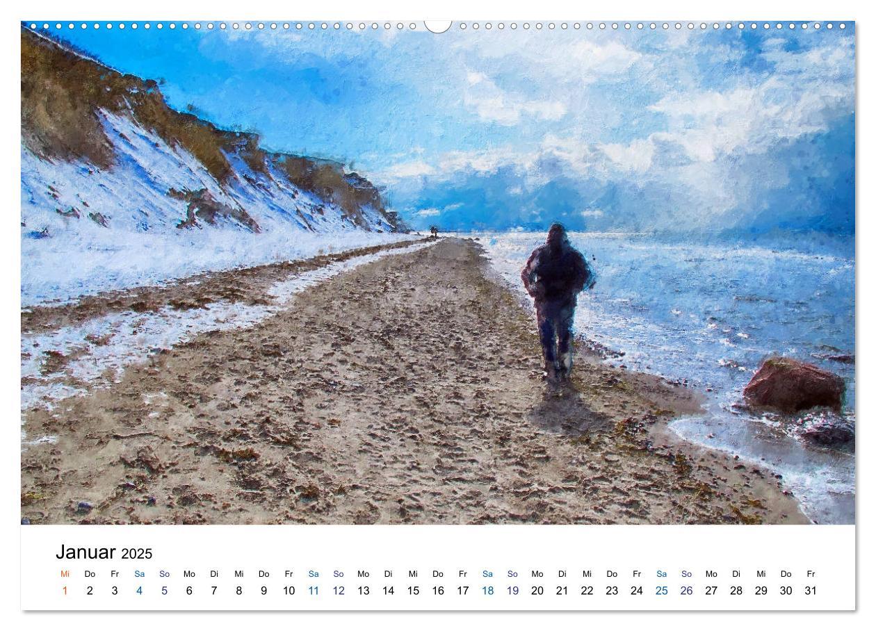 Bild: 9783435143122 | Landschaften auf dem Darß in Ölfarben (Wandkalender 2025 DIN A2...