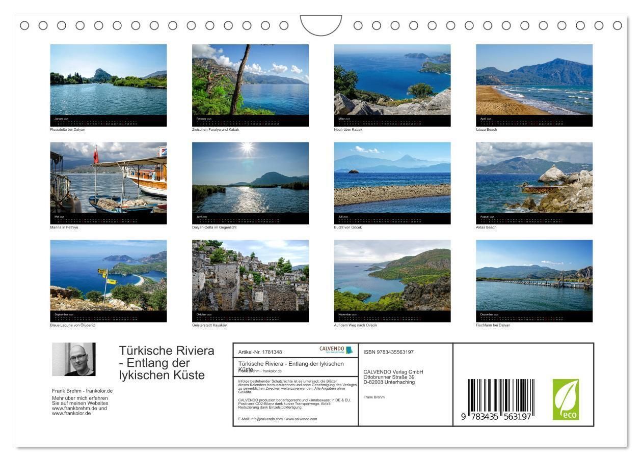 Bild: 9783435563197 | Türkische Riviera - Entlang der lykischen Küste (Wandkalender 2025...