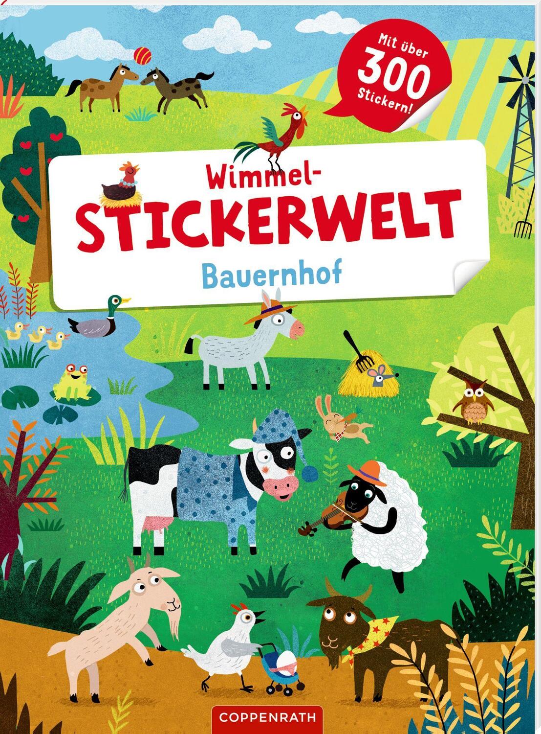 Cover: 9783649672081 | Wimmel-Stickerwelt - Bauernhof | Mit über 300 Stickern | Johnson