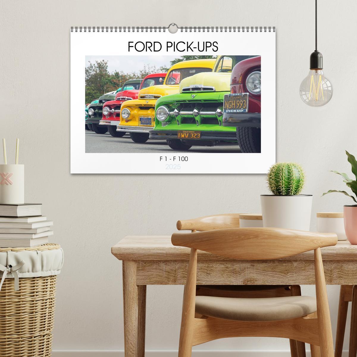 Bild: 9783435598557 | FORD PICK-UPS F 1 - F 100 (Wandkalender 2025 DIN A3 quer), CALVENDO...