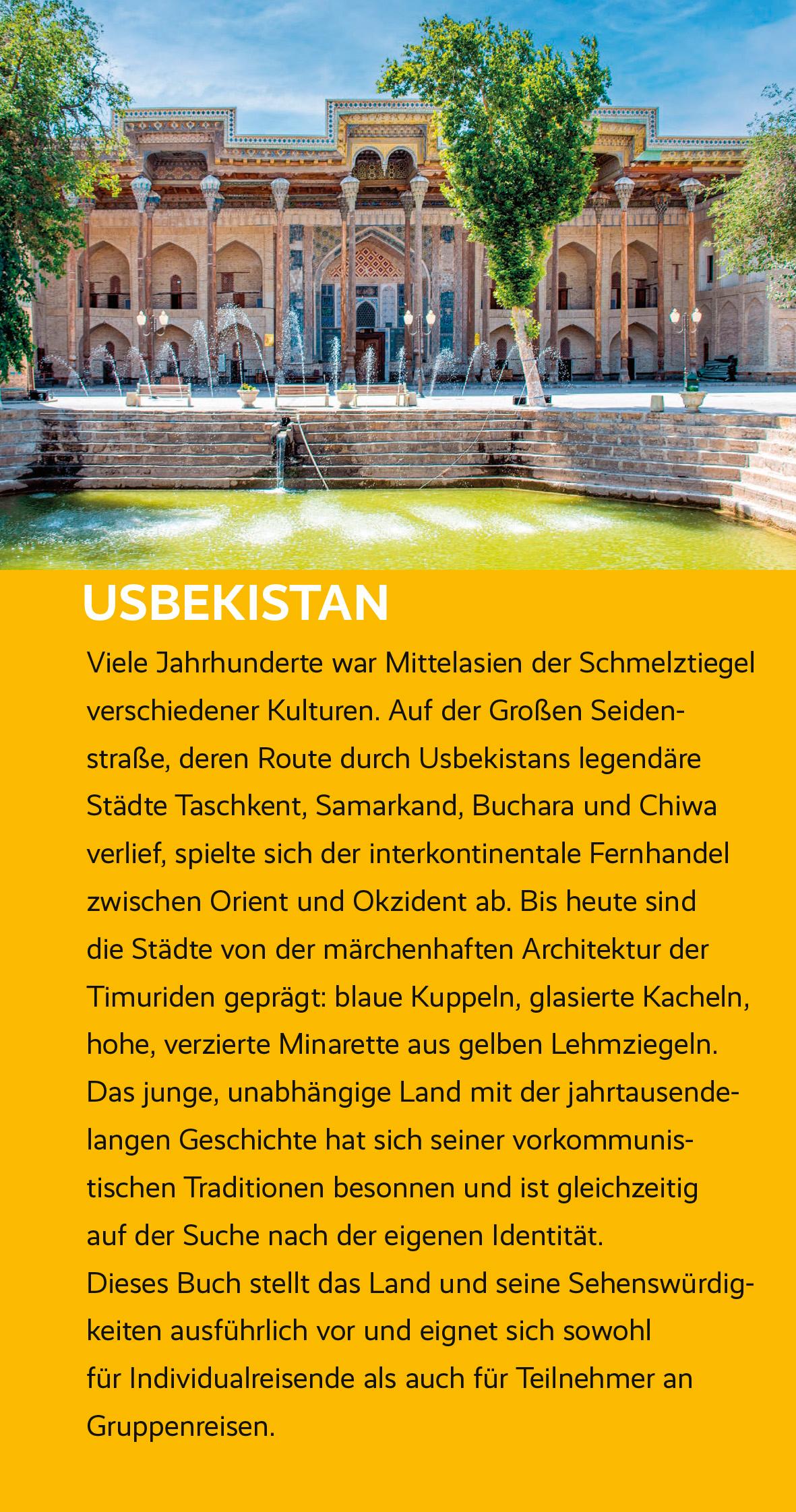 Bild: 9783897948372 | TRESCHER Reiseführer Usbekistan | Bodo Thöns (u. a.) | Taschenbuch