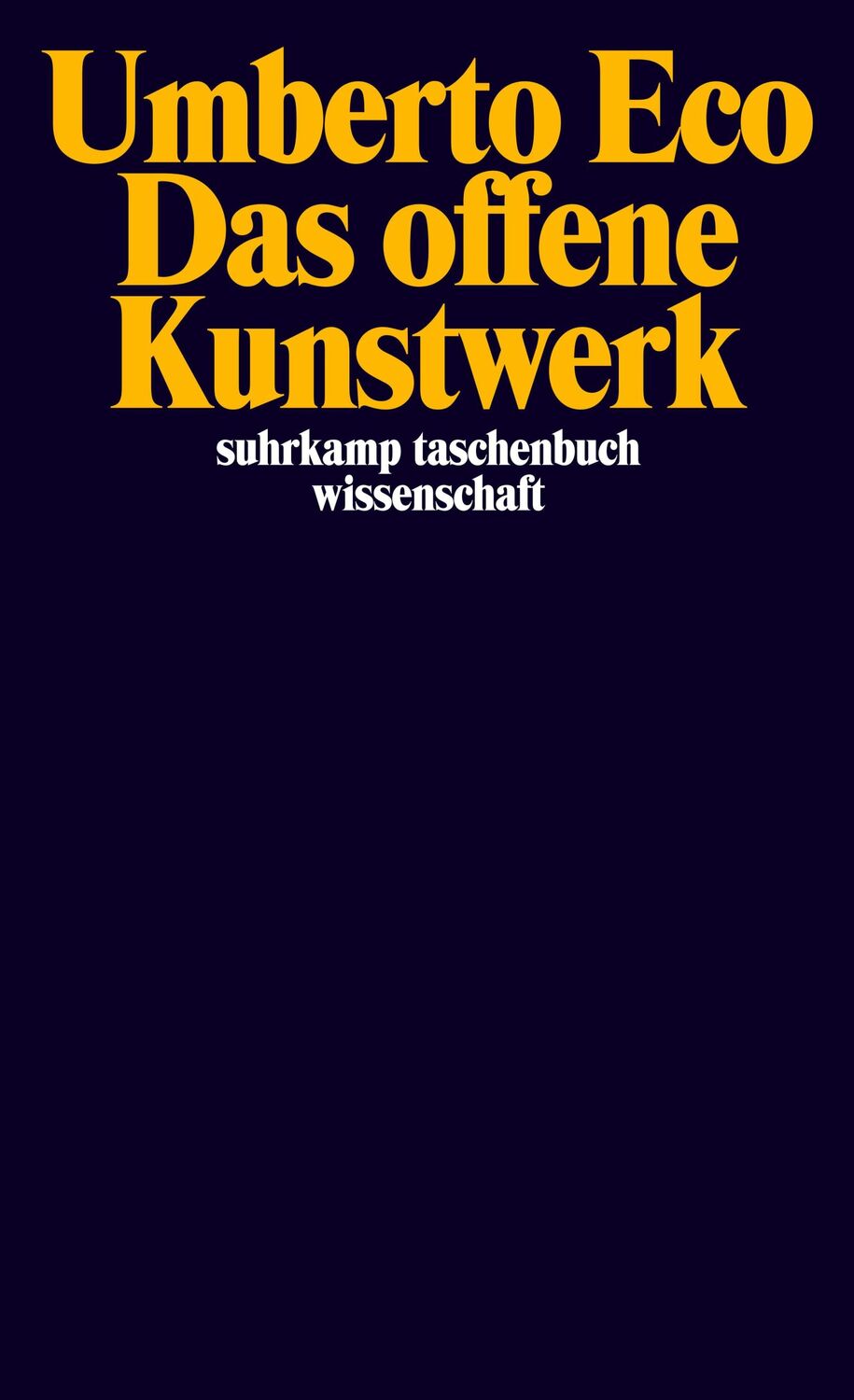 Cover: 9783518278222 | Das offene Kunstwerk | Umberto Eco | Taschenbuch | 448 S. | Deutsch