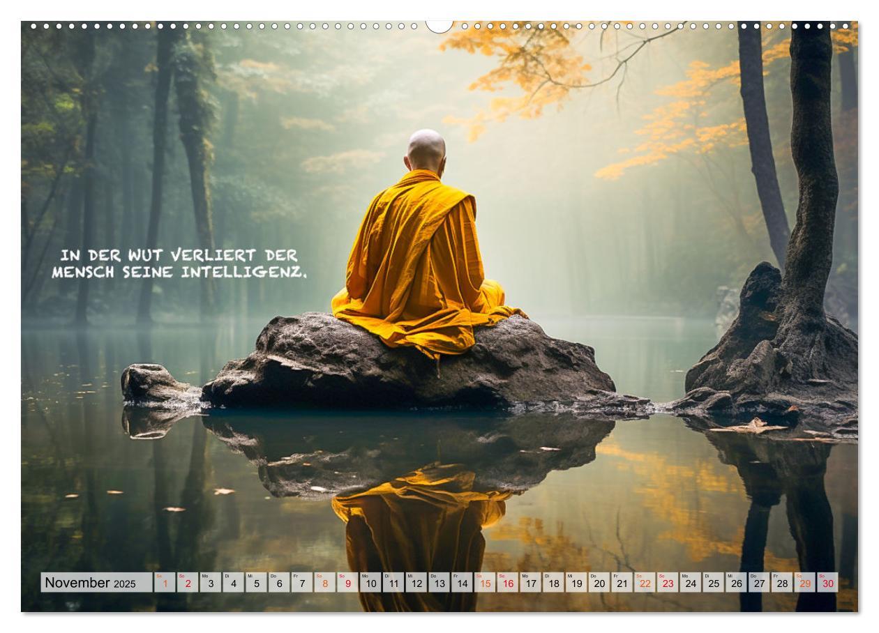 Bild: 9783383775086 | Buddhistische Sprüche (Wandkalender 2025 DIN A2 quer), CALVENDO...