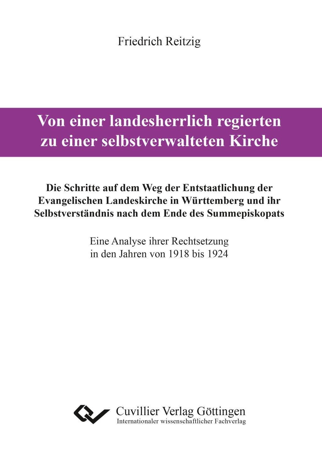 Cover: 9783736992429 | Von einer landesherrlich regierten zu einer selbstverwalteten...