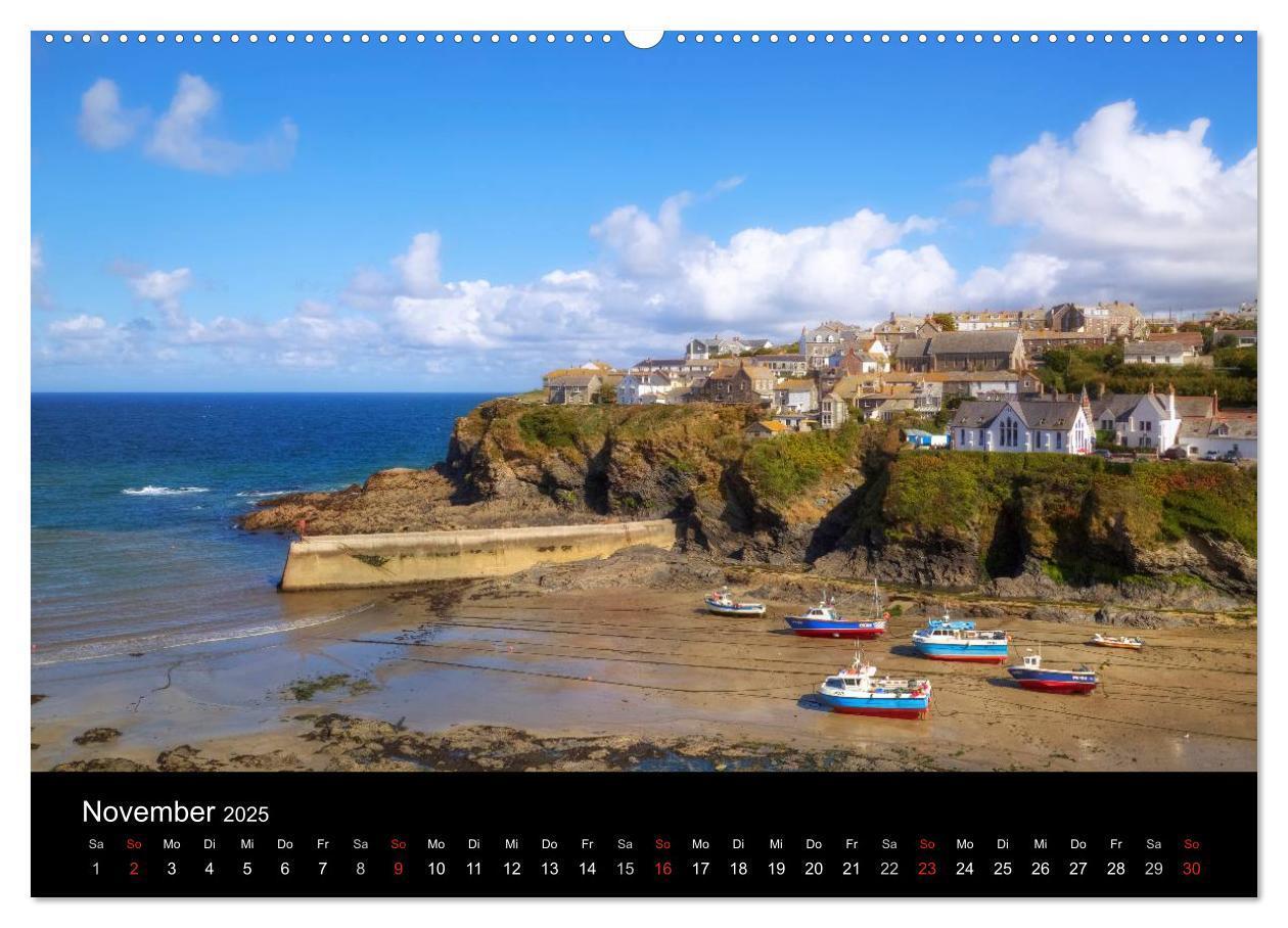 Bild: 9783435595525 | Cornwall (Wandkalender 2025 DIN A2 quer), CALVENDO Monatskalender