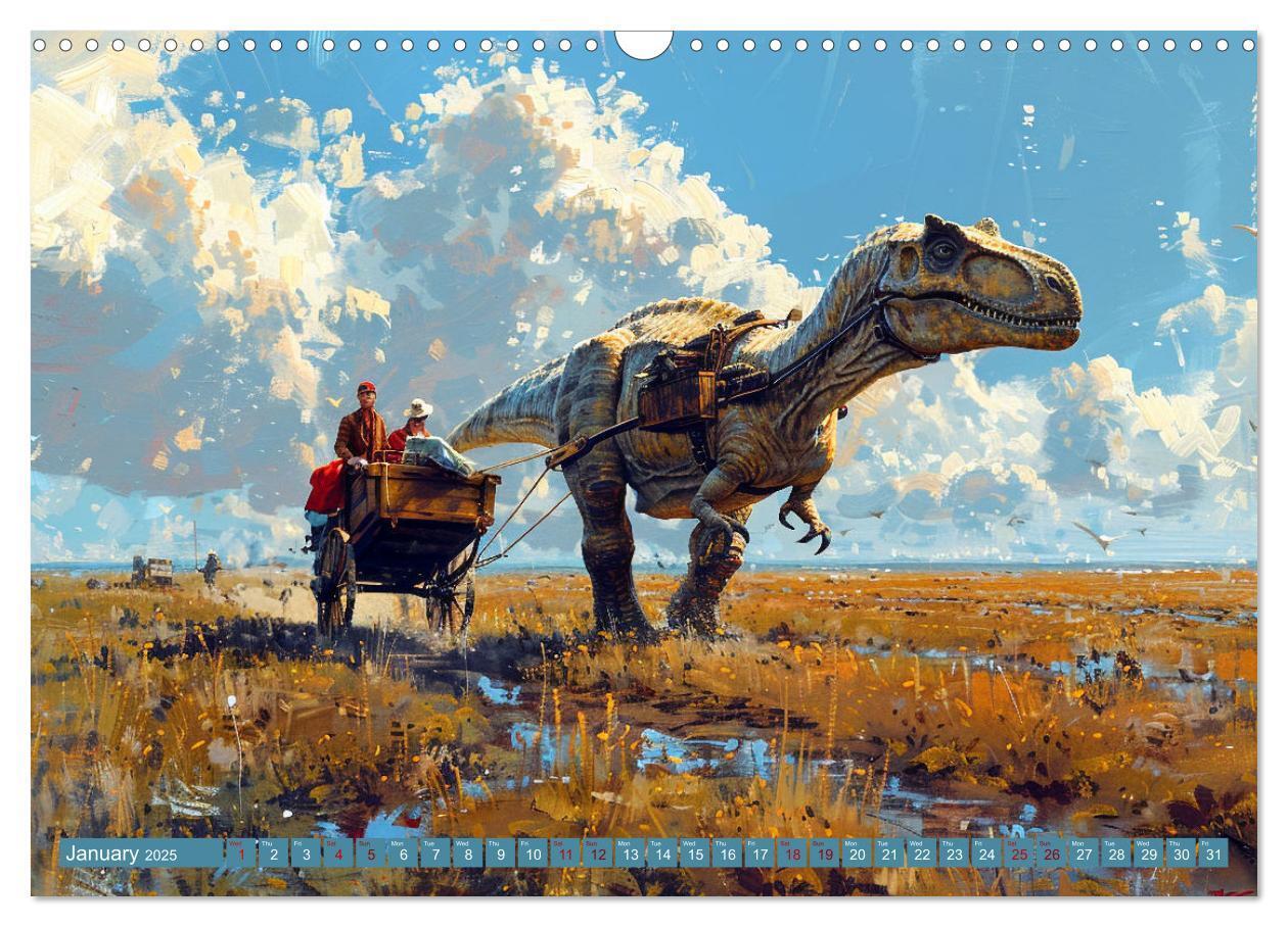 Bild: 9781325977994 | Dinosaur Legends (Wall Calendar 2025 DIN A3 landscape), CALVENDO 12...