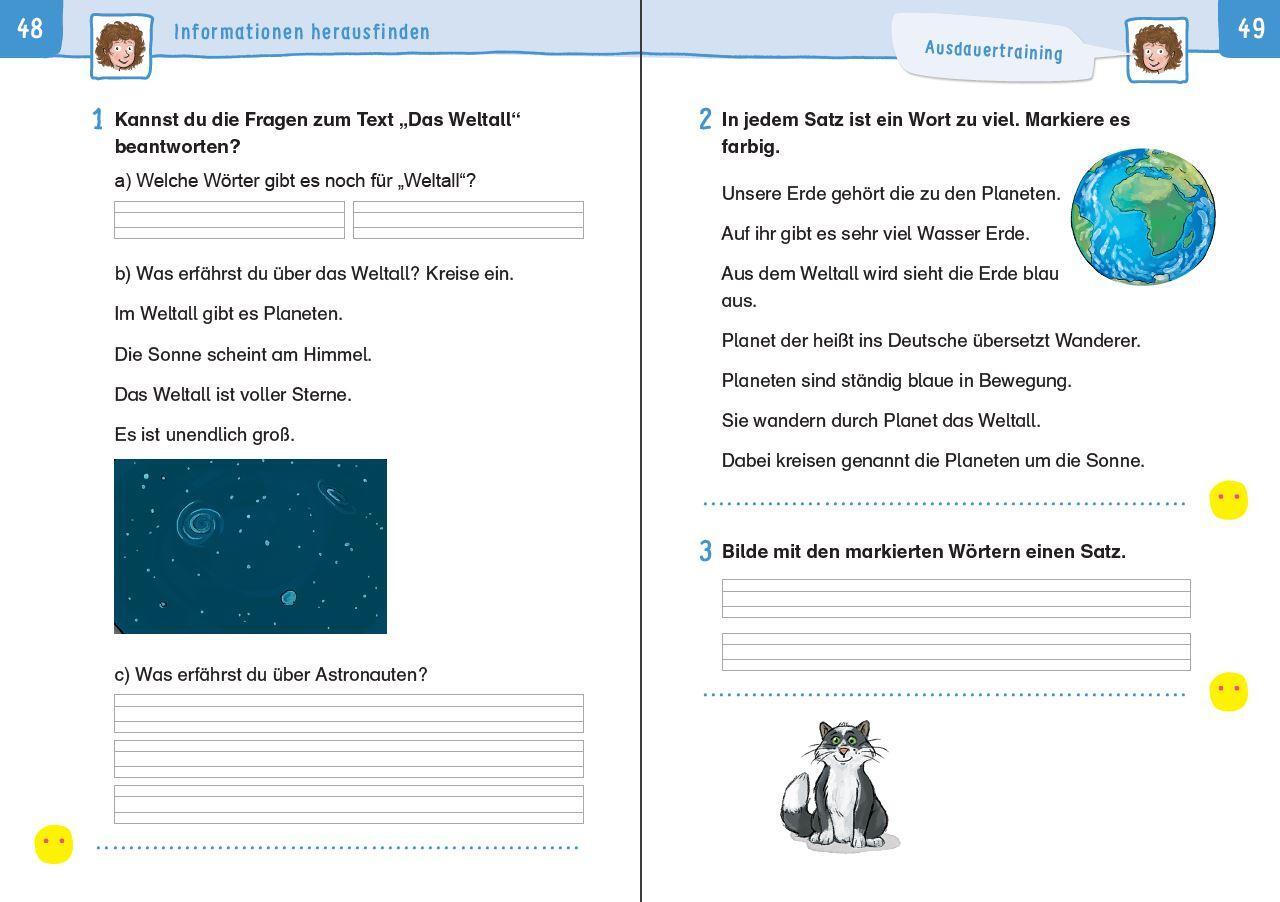 Bild: 9783411763023 | Übungsheft - Lesen 2.Klasse | Mit Stickern und Lernerfolgskarten