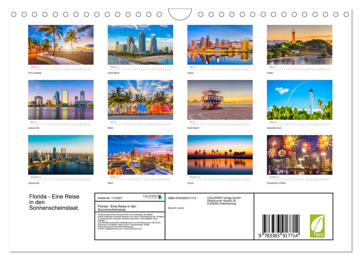 Bild: 9783383917714 | Florida - Eine Reise in den Sonnenscheinstaat. (Wandkalender 2025...