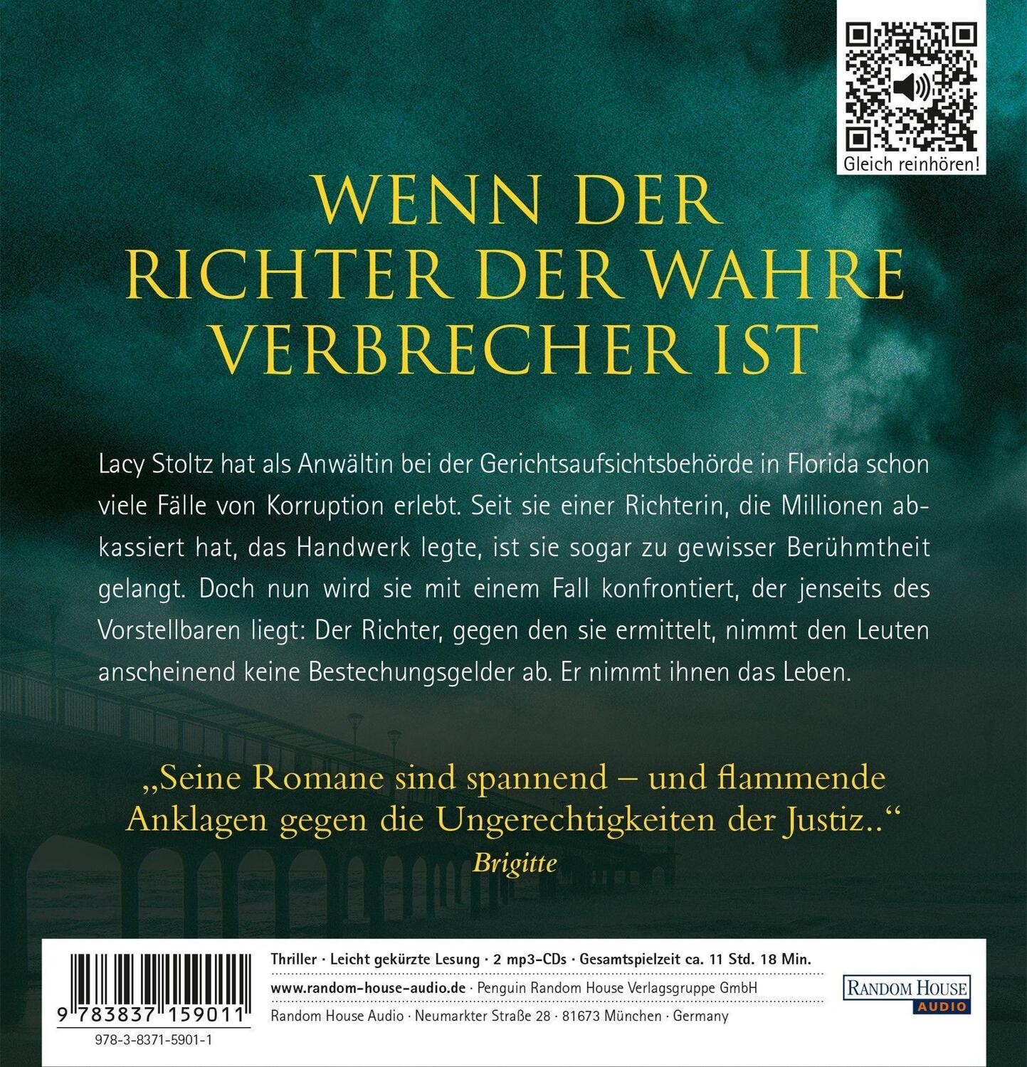 Bild: 9783837159011 | Der Verdächtige | John Grisham | MP3 | 2 Audio-CDs | Deutsch | 2022