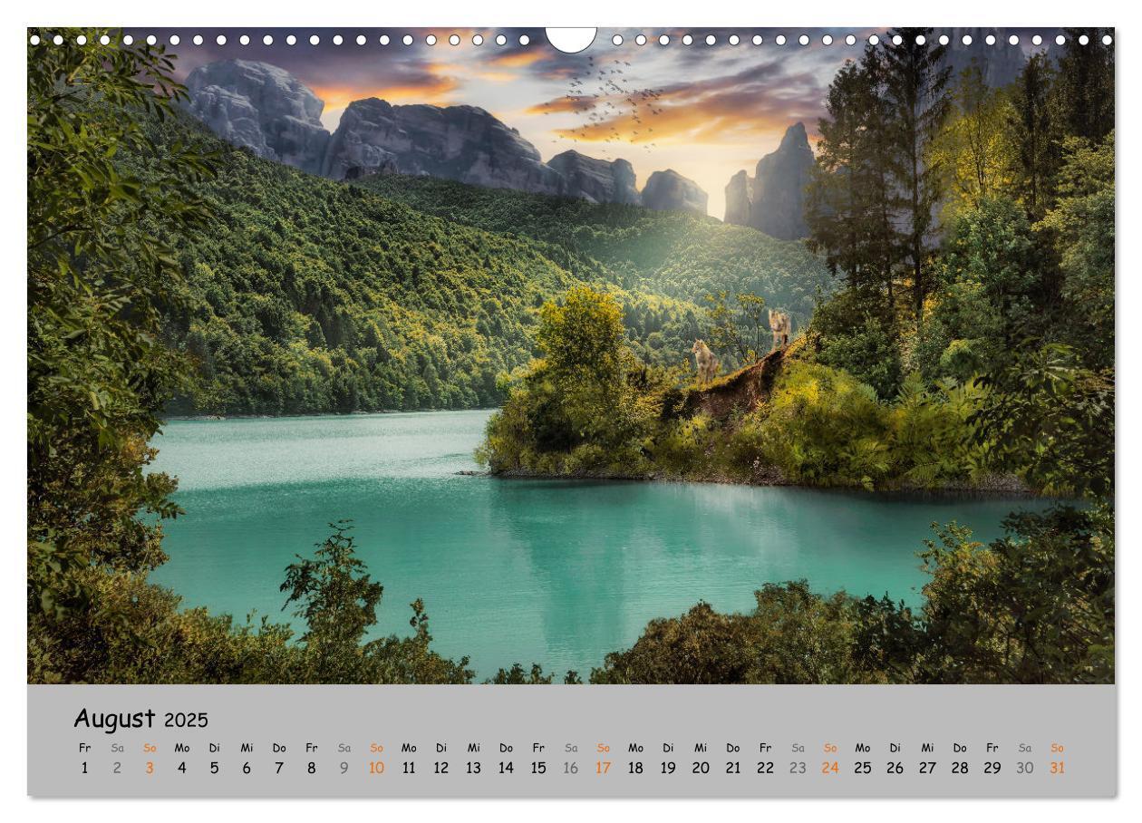 Bild: 9783435079797 | Der lange Weg der Wölfe (Wandkalender 2025 DIN A3 quer), CALVENDO...