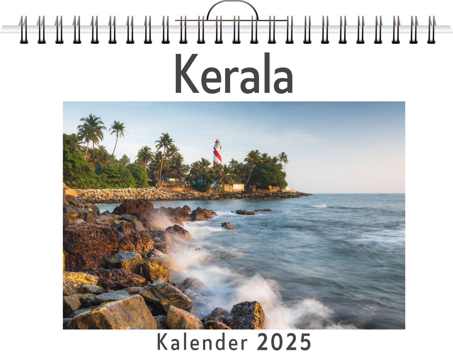 Cover: 9783759123596 | Kerala - (Wandkalender 2025, Kalender DIN A4 quer, Monatskalender...