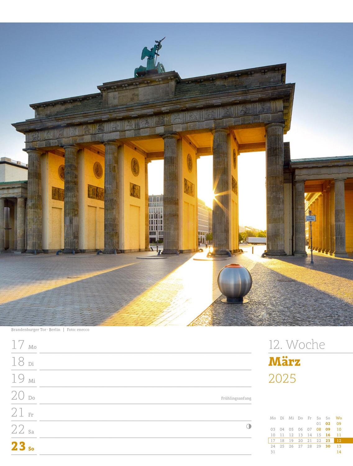 Bild: 9783838435046 | Malerisches Deutschland - Wochenplaner Kalender 2025 | Kunstverlag