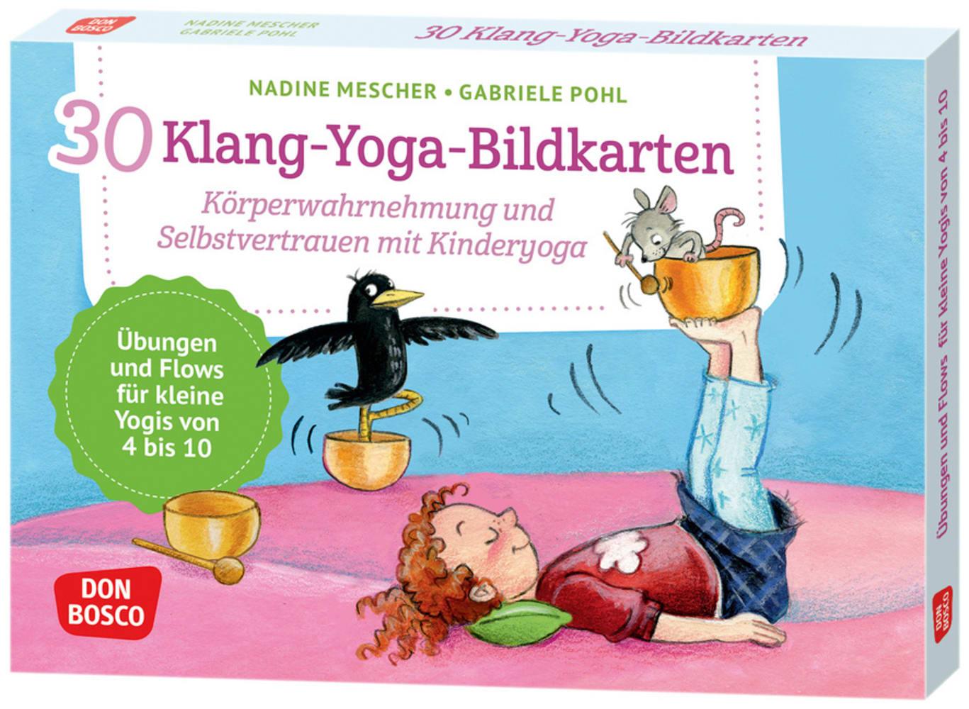 Cover: 4260694922316 | 30 Klang-Yoga-Bildkarten | Nadine Mescher | Box | 32 S. | Deutsch