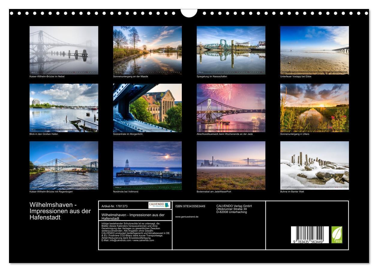 Bild: 9783435563449 | Wilhelmshaven - Impressionen aus der Hafenstadt (Wandkalender 2025...