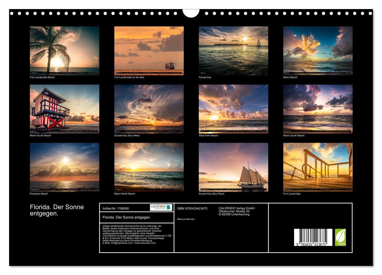 Bild: 9783435423675 | Florida. Der Sonne entgegen. (Wandkalender 2025 DIN A3 quer),...