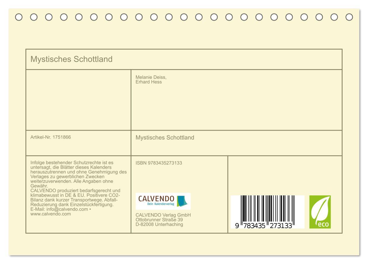 Bild: 9783435273133 | Mystisches Schottland (Tischkalender 2025 DIN A5 quer), CALVENDO...