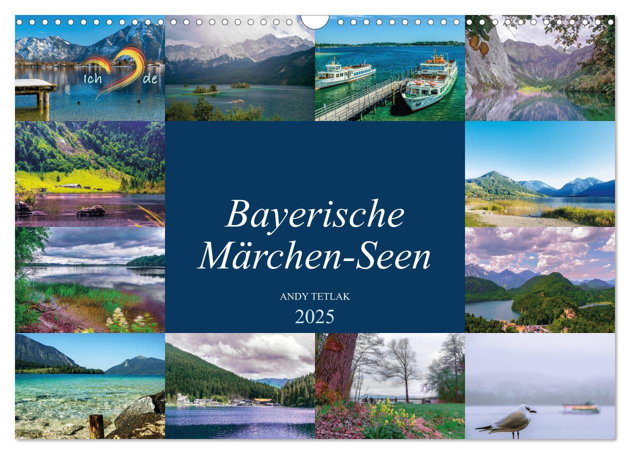 Cover: 9783435214549 | Bayerische Märchen-Seen (Wandkalender 2025 DIN A3 quer), CALVENDO...