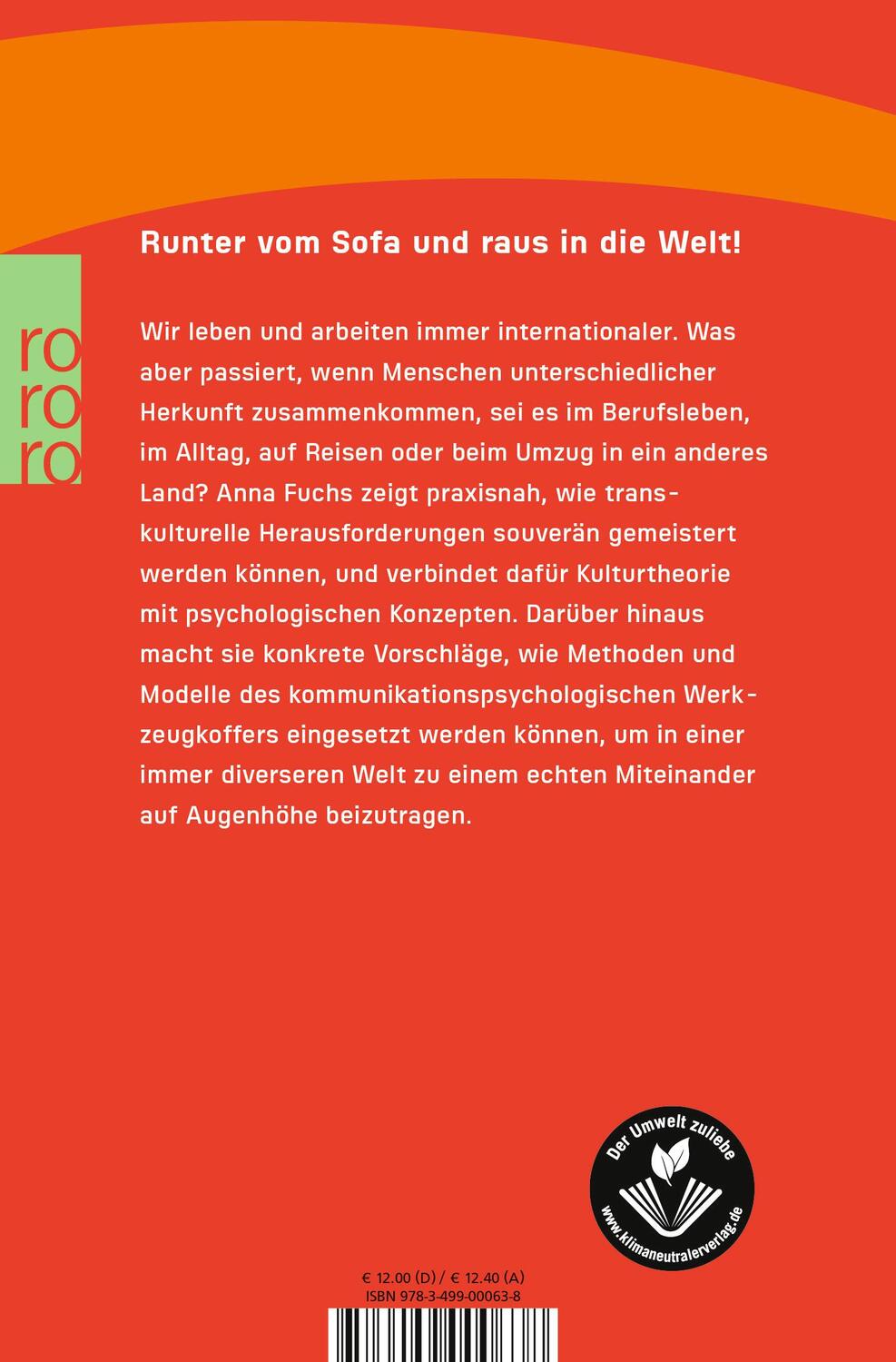 Rückseite: 9783499000638 | Transkulturelle Herausforderungen meistern | Anna Fuchs | Taschenbuch