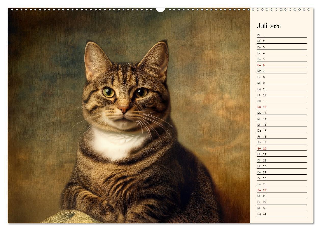 Bild: 9783457179857 | Katzen schaffen Kunst (Wandkalender 2025 DIN A2 quer), CALVENDO...