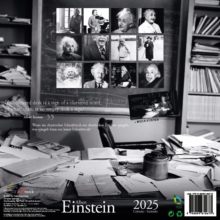 Bild: 9798893610673 | Albert Einstein Kalender 2025 - witzig, lustig, humorvoll | Kalender